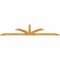 Ekena Millwork Richland Rough Sawn Timber Gable Bracket, Western Red Cedar, 108"W x 27"H x 2"D x 4"F, 6/12 Pitch GBW108X27X0204RIC00RWR - alternate 3